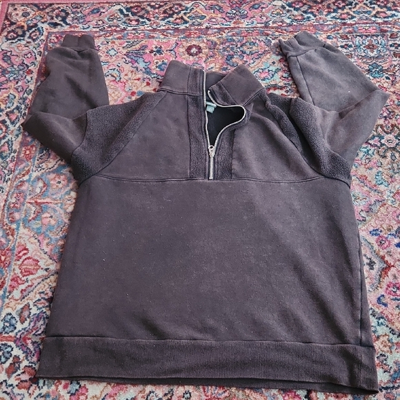 wild fable Tops - Wild Fable Women's Half-Zip Sweatshirt - Dark Brown